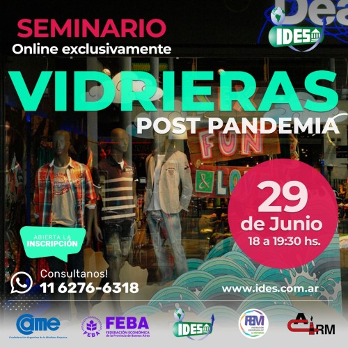 seminario gratuito: armado de vidrieras  post pandemia 