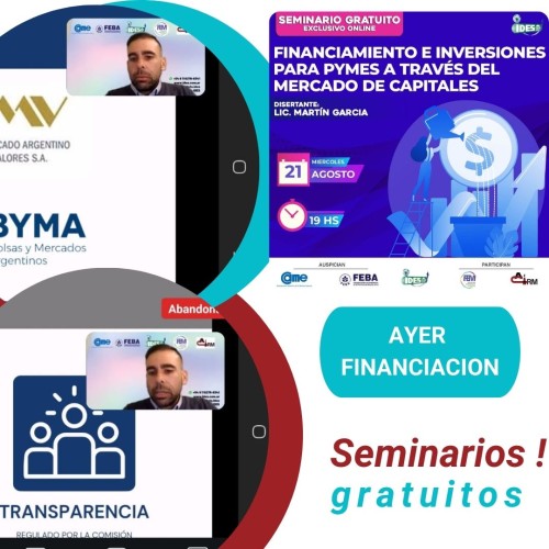 seminario gratuito:  financiamiento e inversiones para pymes en el mercado de capitales